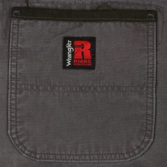 Wrangler Riggs Workwear Men's 44x32 Gray Ripstop Double Knee Carpenter Pants - Picture 5 of 10